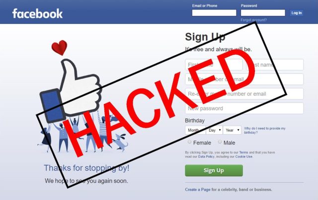 Having Facebook accounts hacked
