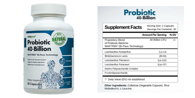 vitapost probiotic 40 billion reviews
