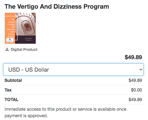 Vertigo and Dizziness Relief Exercise Program reviews