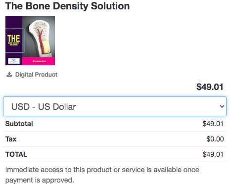 The Bone Density Solution reviews