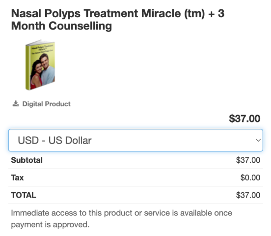 Nasal Polyps Treatment Miracle pricing
