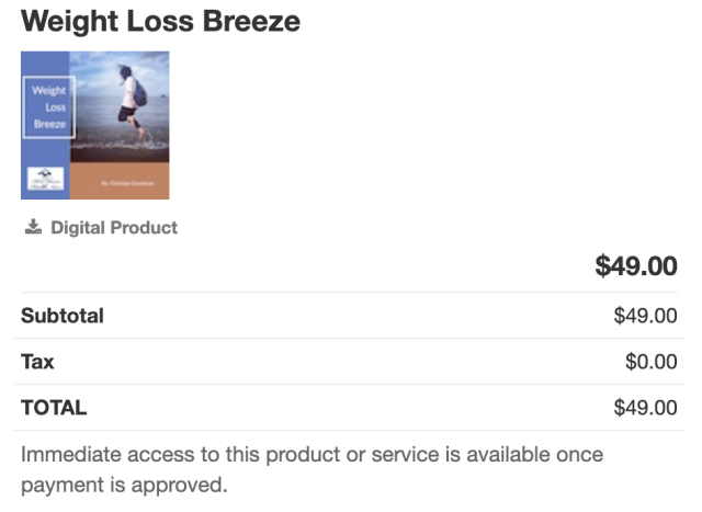 weight loss breeze reviews