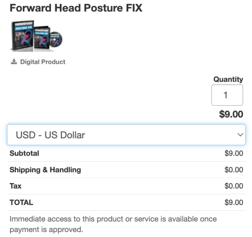 forward head posture pricing