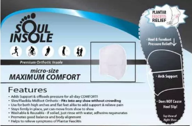 soul insole features