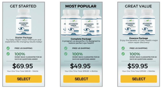 advanced vision premium pricing