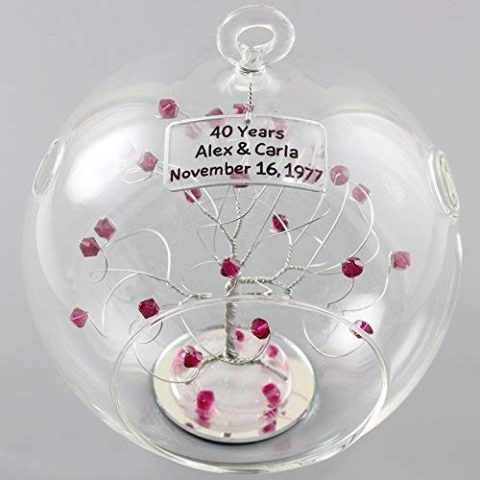 Custom Diamond and Ruby Ornament