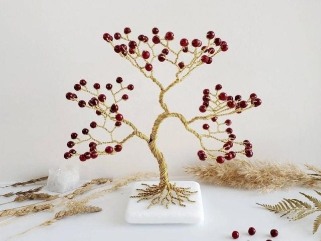 Sacred Jade and Ruby Feng Shui Tree of Life