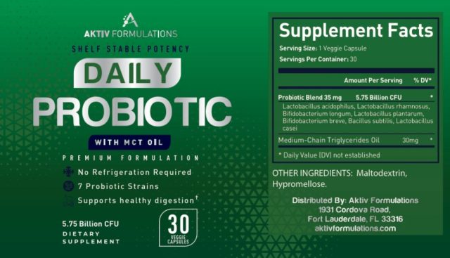 daily probiotics sf