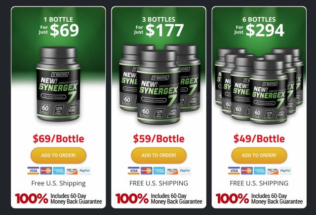 Synergex 7 pricing