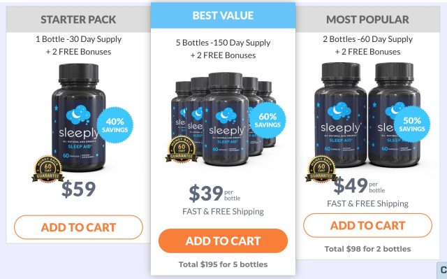 sleeply pricing