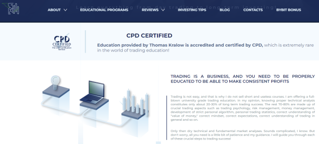 image of trading account education