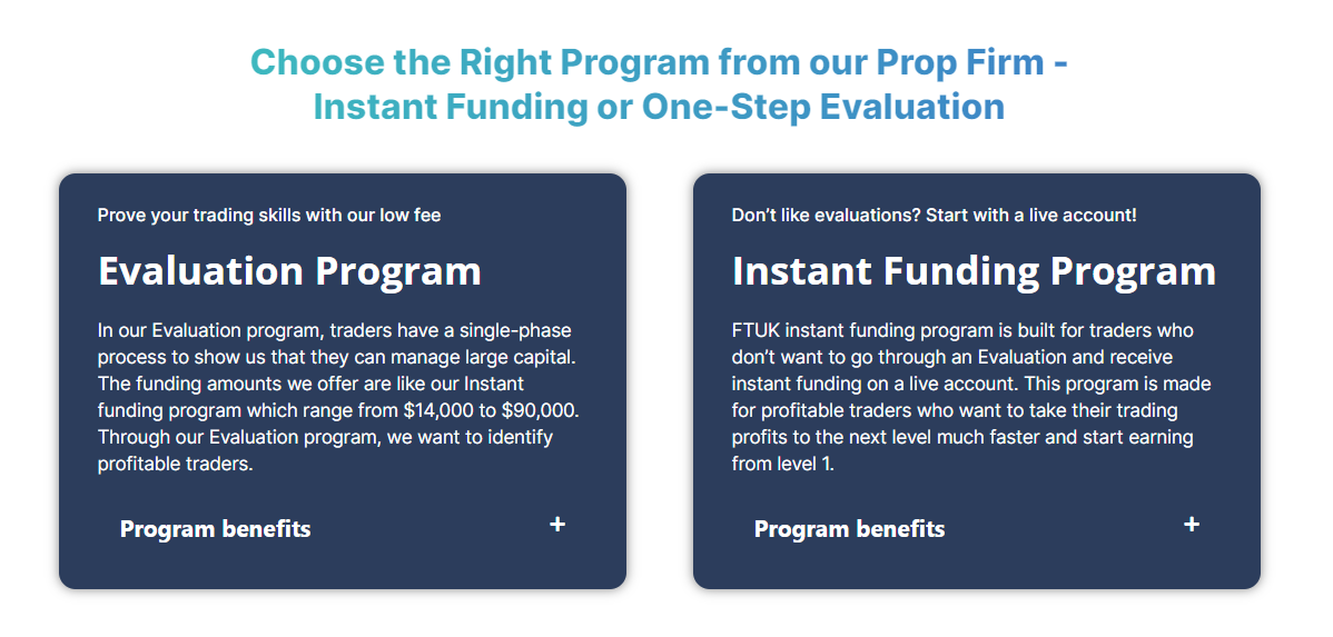 FTUK Types of Programs