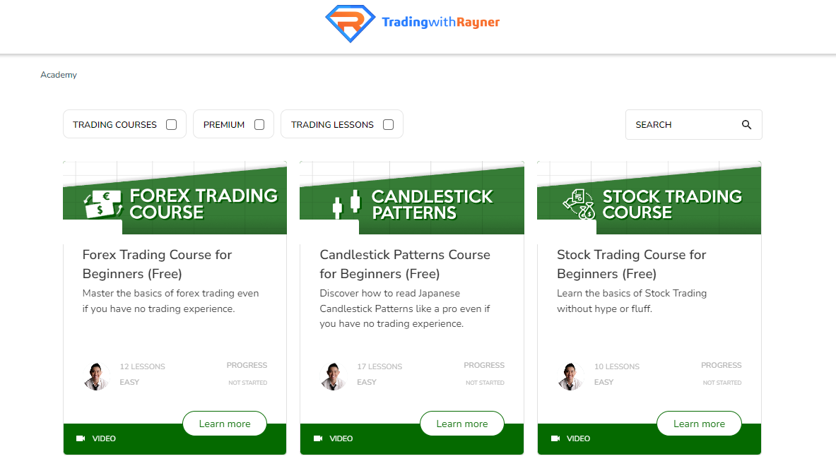 Trading With Rayner Academy