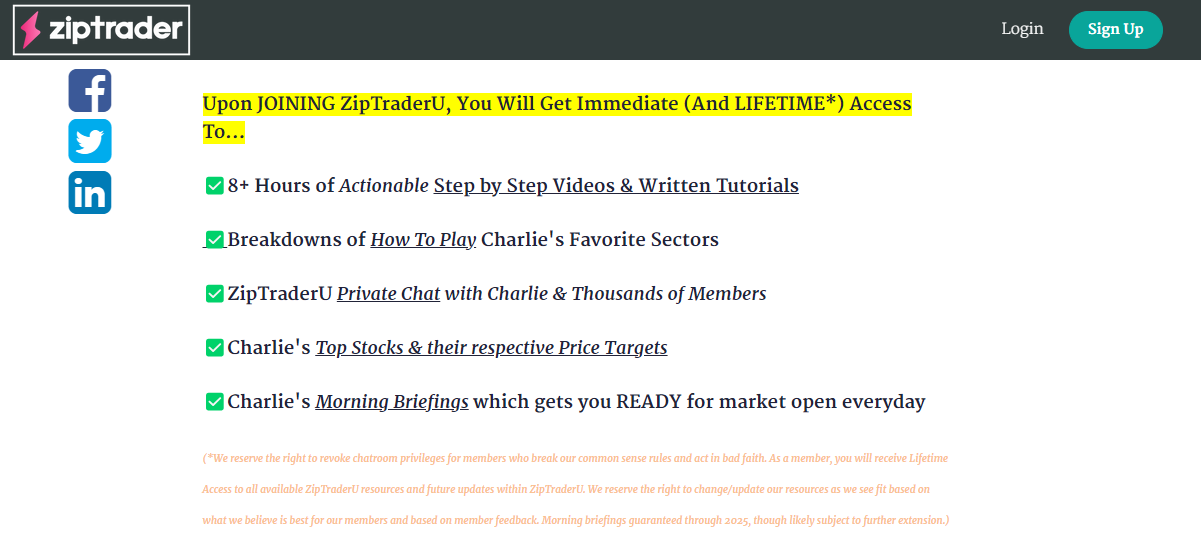 ZipTraderU Membership Inclusions