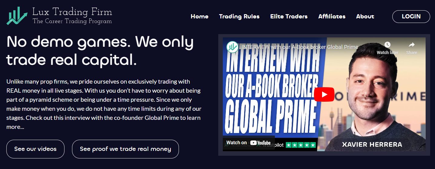 Lux Trading Firm Benefits