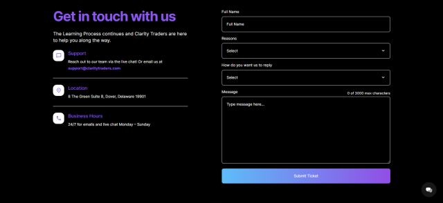 Clarity Traders Customer Support