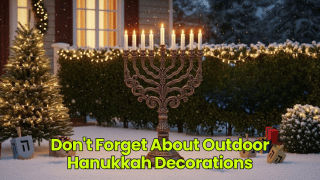 Don't Forget About Outdoor Hanukkah Decorations