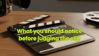 What you should notice before judging the clip