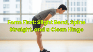 Form First: Slight Bend, Spine Straight, and a Clean Hinge