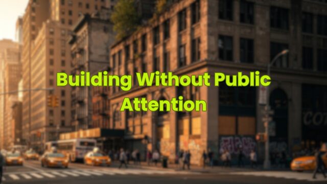 Building Without Public Attentionv