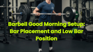 Barbell Good Morning Setup: Bar Placement and Low Bar Position