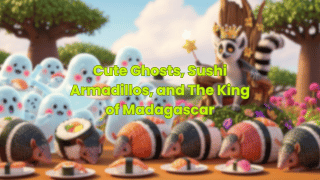 Cute Ghosts, Sushi Armadillos, and The King of Madagascar