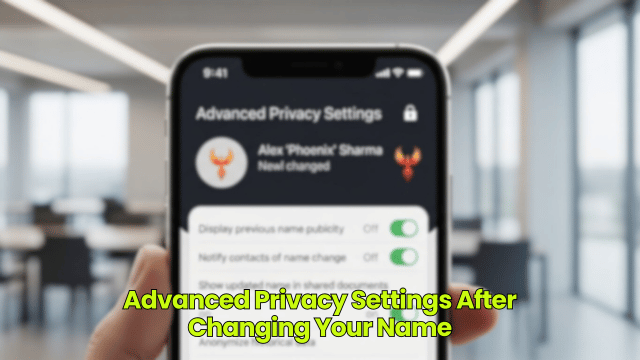 Advanced Privacy Settings After Changing Your Name