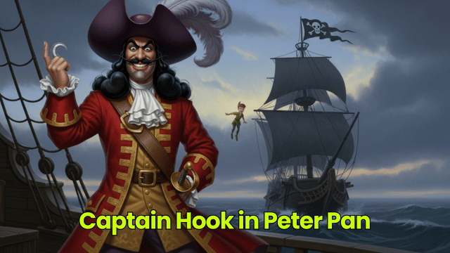 Captain Hook in Peter Pan