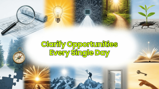 Clarify Opportunities Every Single Day