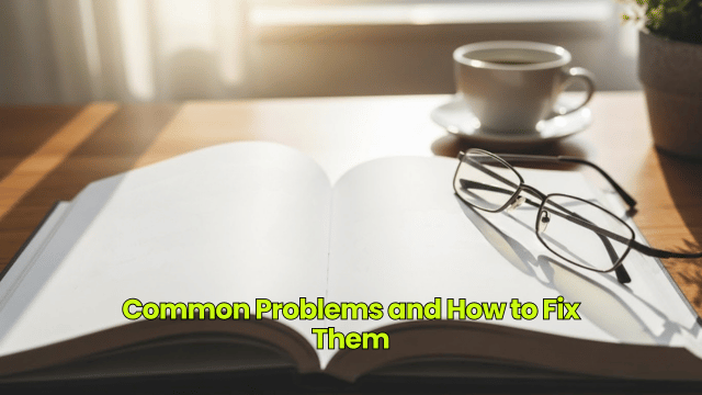 Common Problems and How to Fix Them