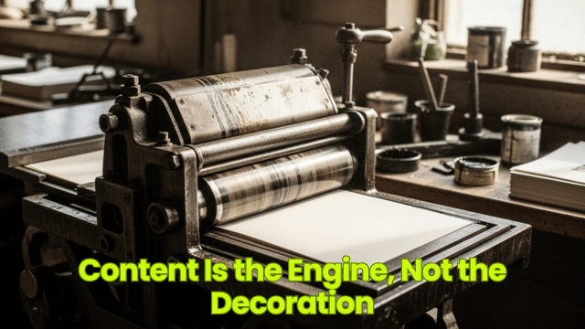 Content Is the Engine, Not the Decoration