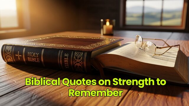 Biblical Quotes on Strength to Remember
