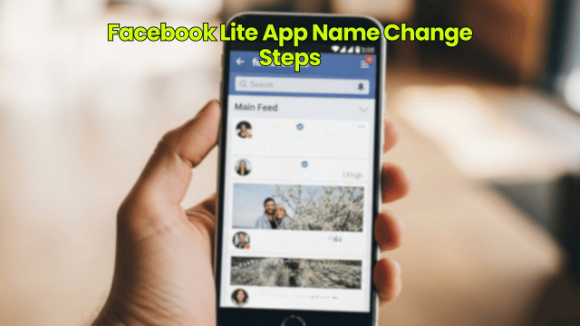 Facebook Lite App Name Change Steps