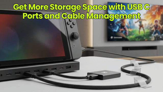 Get More Storage Space with USB C Ports and Cable Management