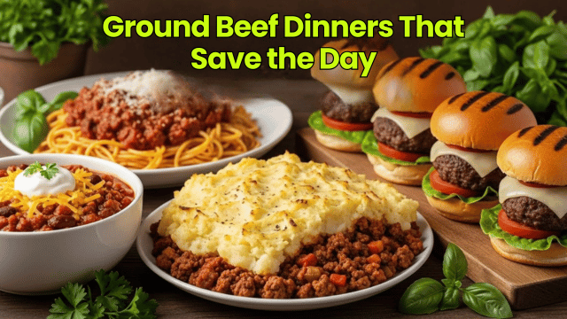 Ground Beef Dinners That Save the Day