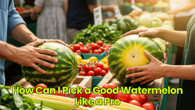 How Can I Pick a Good Watermelon Like a Pro