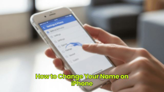 How to Change Your Name on iPhone