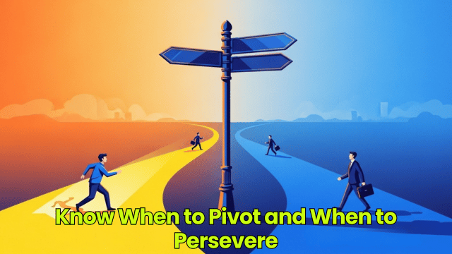 Know When to Pivot and When to Persevere