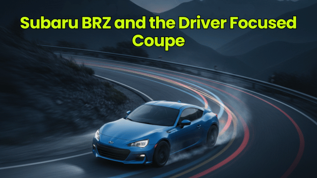 Subaru BRZ and the Driver Focused Coupe