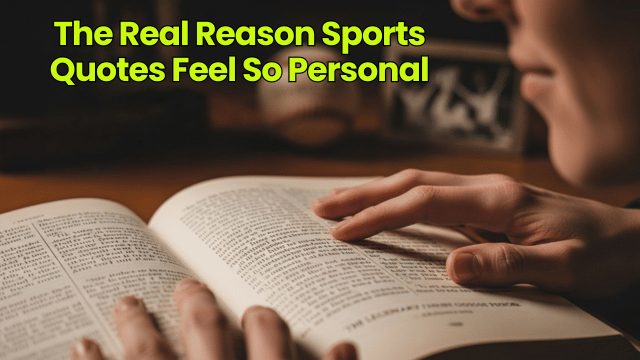 The Real Reason Sports Quotes Feel So Personal