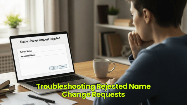 Troubleshooting Rejected Name Change Requests