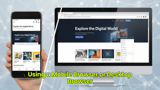 Using a Mobile Browser or Desktop Browser
