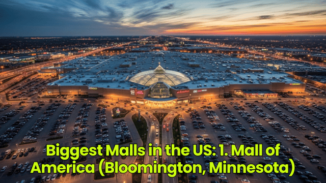 Biggest Malls in the US: 1. Mall of America (Bloomington, Minnesota)