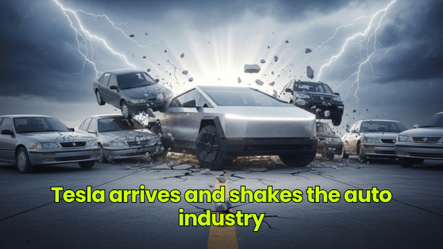 Tesla arrives and shakes the auto industry
